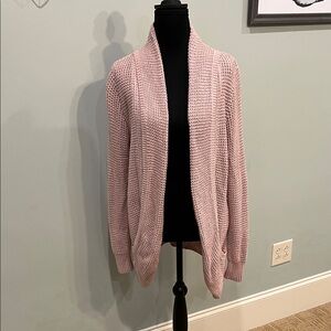 Market & Spruce Blush Open-Front Cardigan